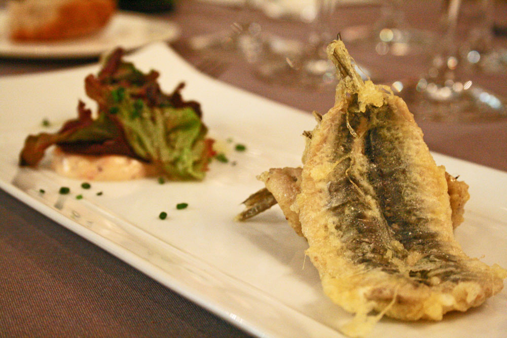 Deliciosos boquerones en Viavélez