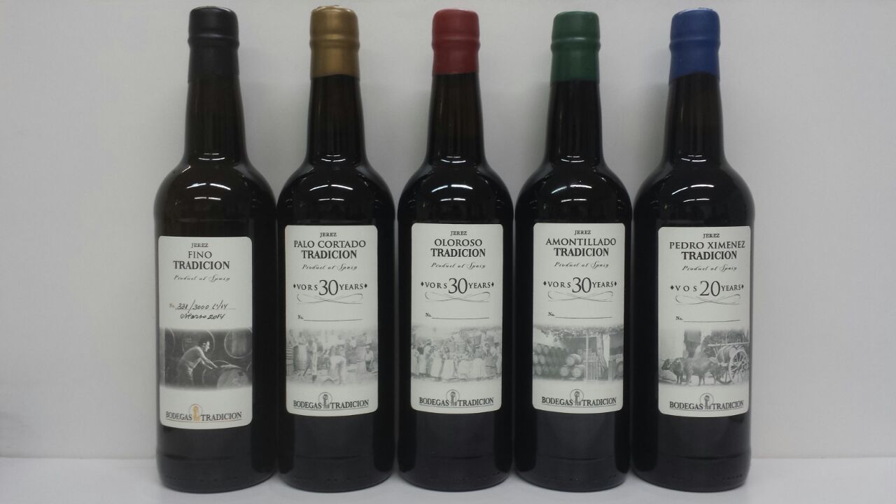 Vinos generosos de Bodegas Tradición en Viavélez