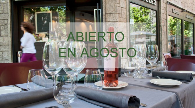 restaurante madrid abierto agosto