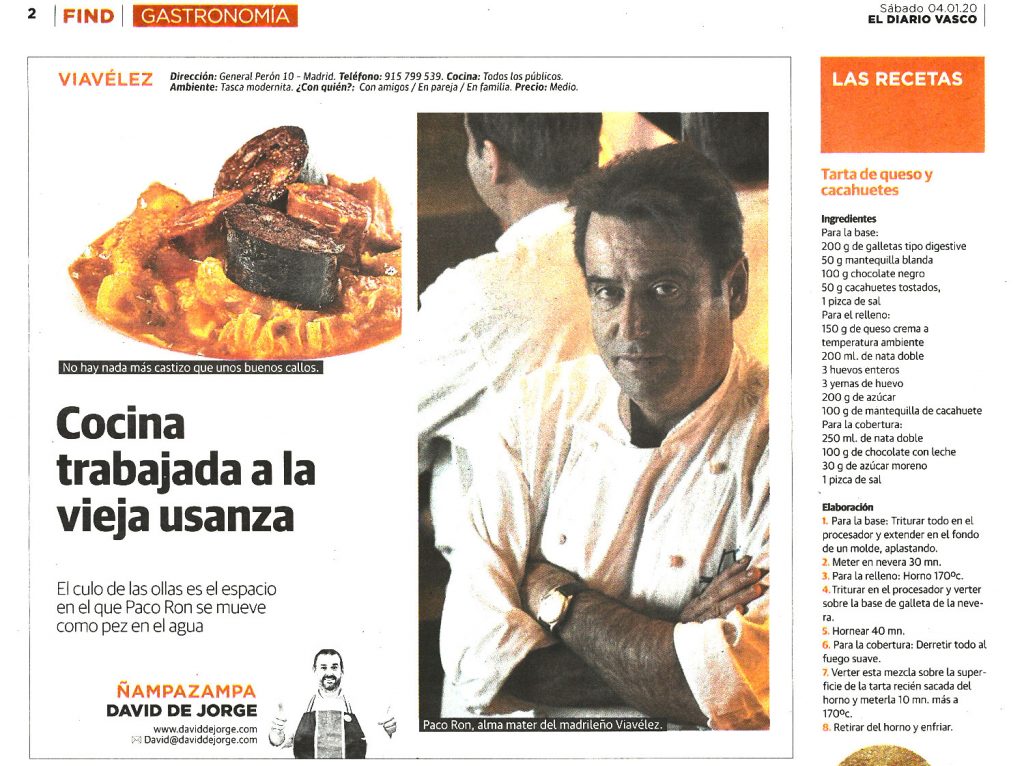 David de Jorge escribe sobre Viavélez Madrid